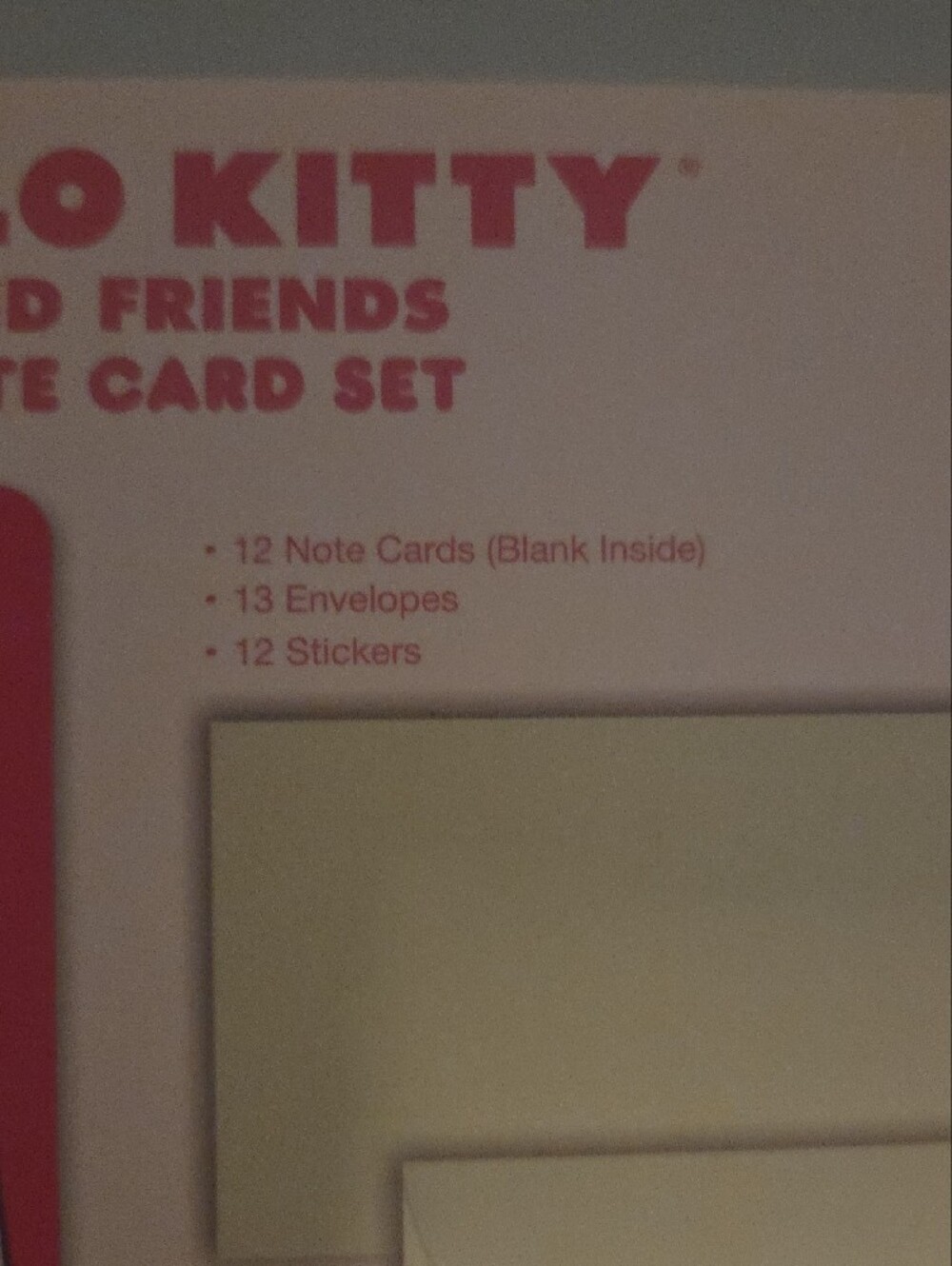 Hello Kitty-Note Card Set w/ Sticker Pack - Picture 3 of 9